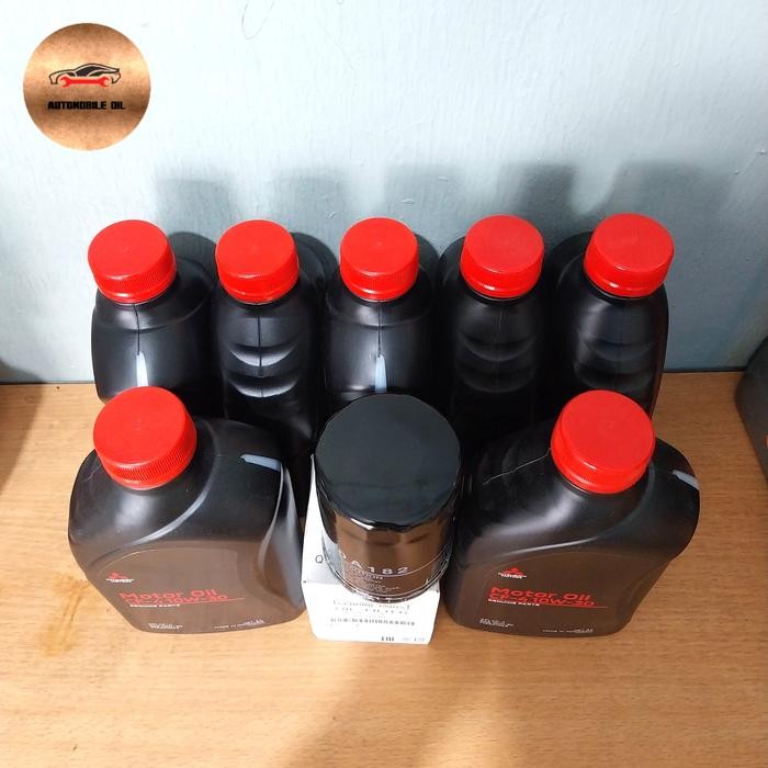 Paket oli mitsubishi diesel 10w 30 & filter oli mitsubishi pajero sport ,strada triton