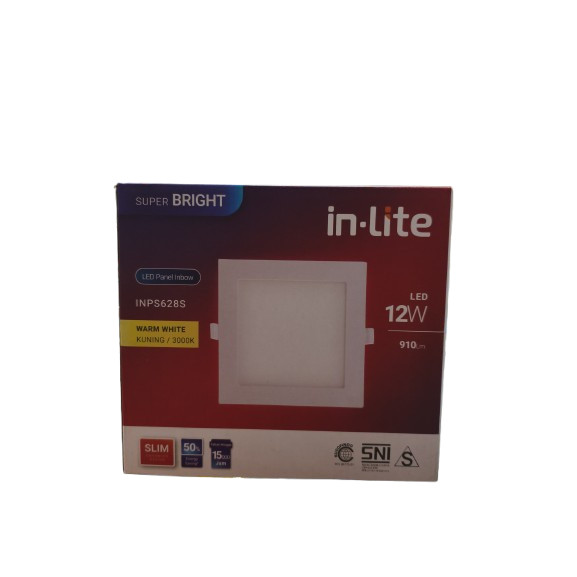 Lampu Panel Led In Bow Kotak IN LITE GALAXY 12 Watt WW