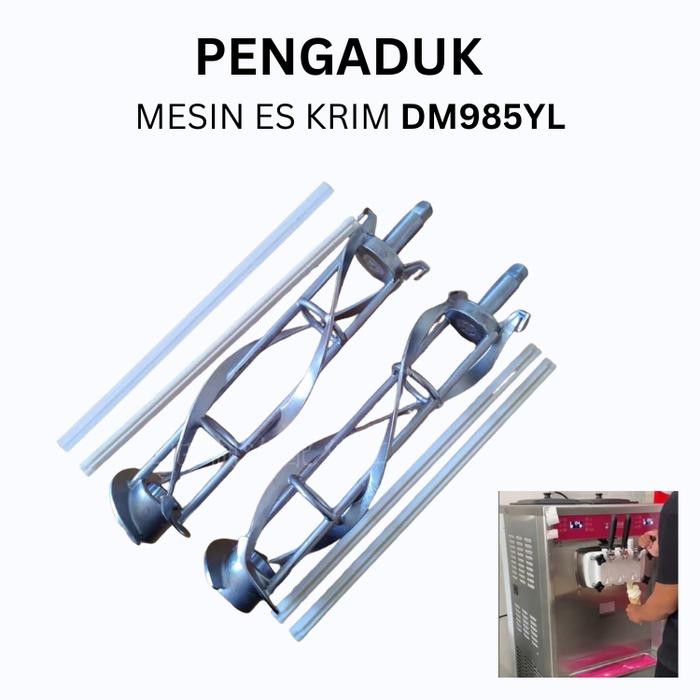 Sparepart besi pengaduk es krim bisa untuk mesin donper mixue