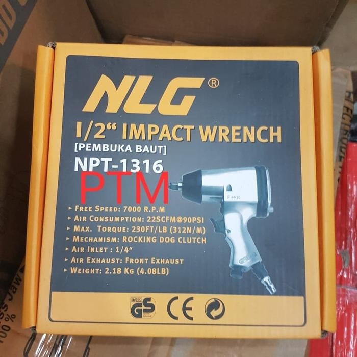 Grosir Air Impact Wrench Nlg 1/2" - Mesin Buka Baut Kompresor Angin Merk Nlg