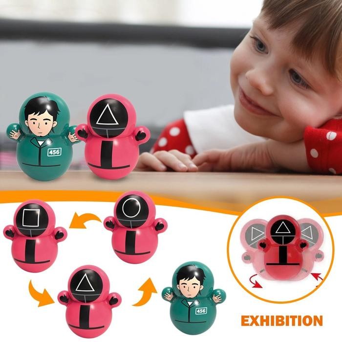 Mainan Tumbler Squid game-Boneka Goyang Squid Game- Squid Game Tumbler