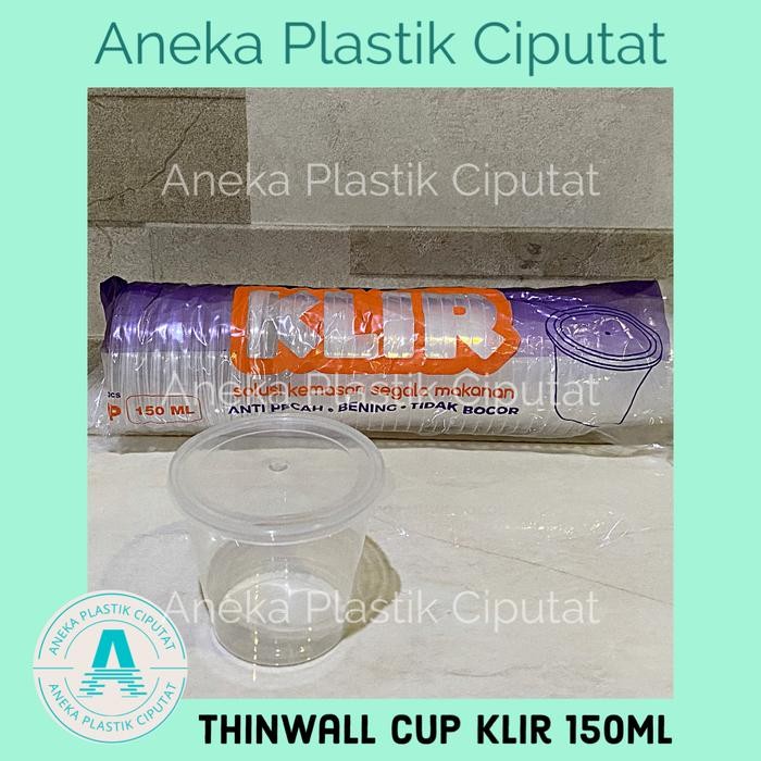 Thinwall Cup 150ml/ Cup Klir 150ml/ Cup Puding 150ml