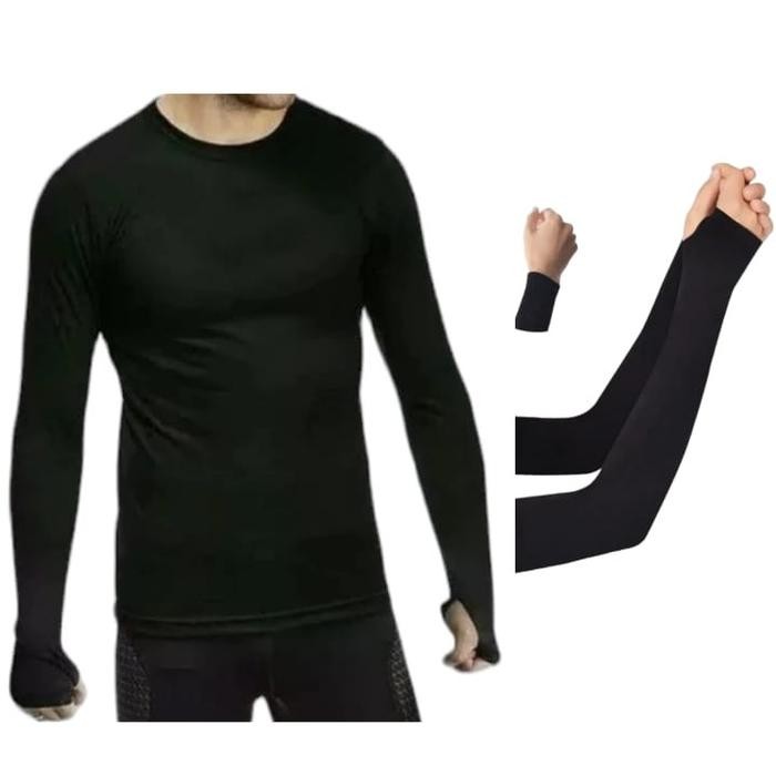 Kaos Manset Lengan Panjang Pria