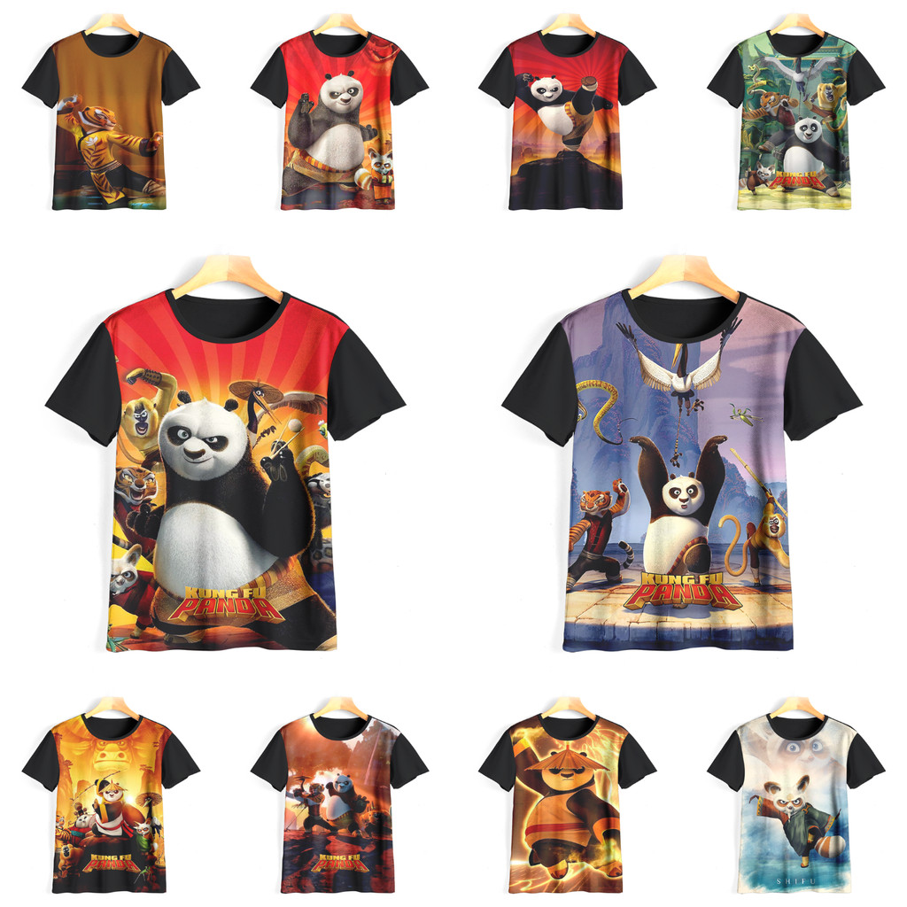 Kaos Kung Fu Panda Keren Dan Adem Kaos Animasi Kung Fu Panda Baju Kung Fu Panda Murah Untuk Anak Umu