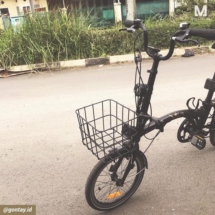 Keranjang Sepeda Lipat Front Block