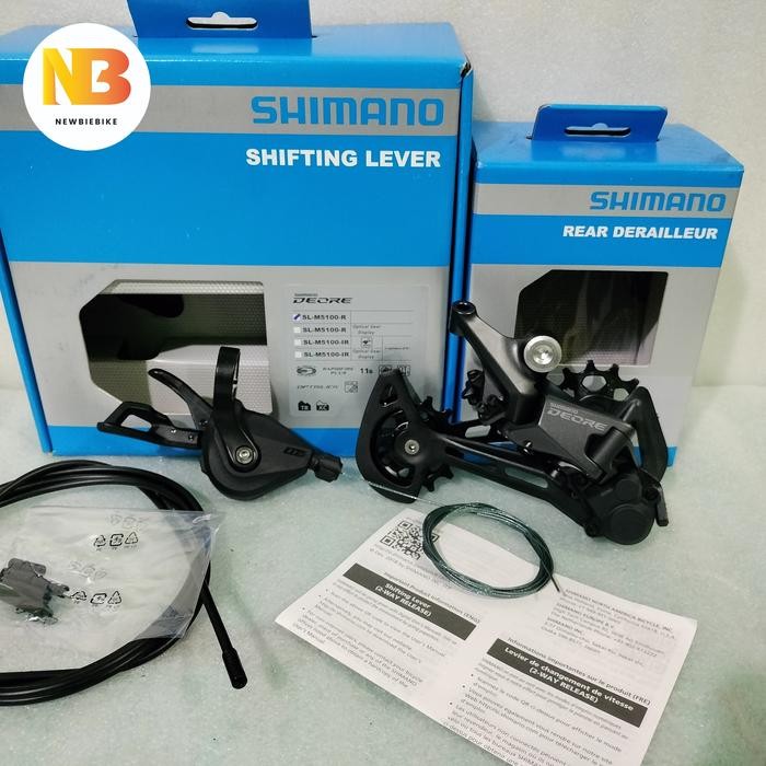 Shifter Rd Shimano Deore M5100 11 Speed Original Japan Sepeda Mtb
