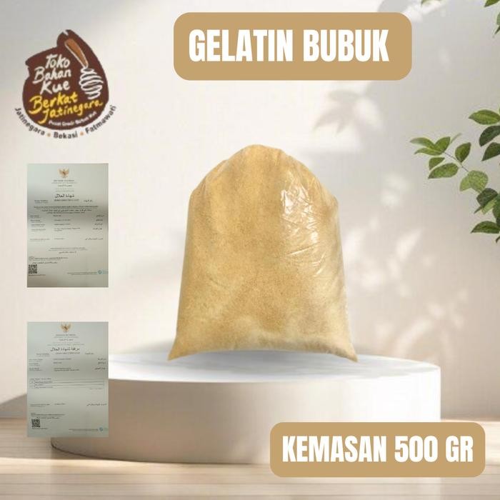

GELATINE BUBUK HALAL KEMASAN 500 GRAM