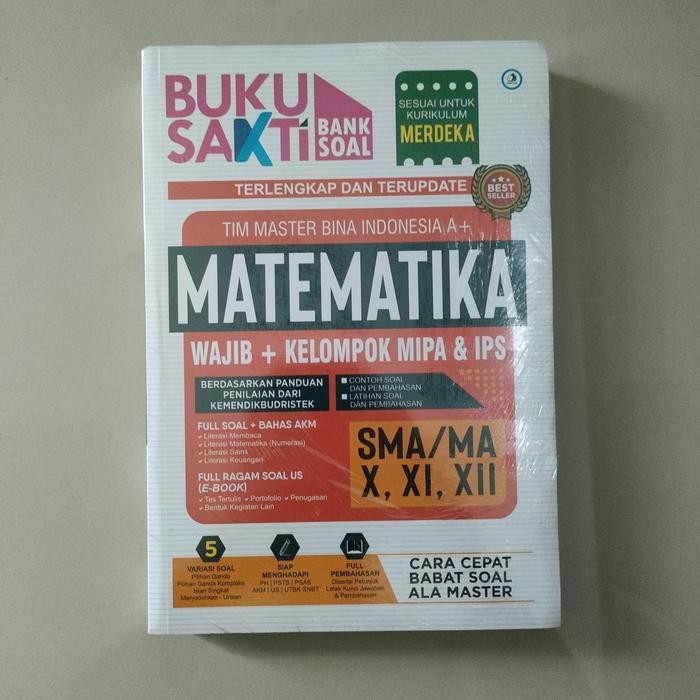 

Buku Sakti Bank Soal Matematika Sma/Ma Kelas 10,11,12 Kompas Ilmu - Buku Original Untuk Utbk Sbmptn