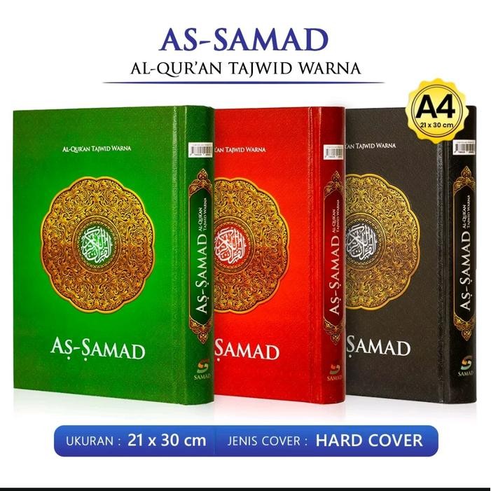 

Alquran Assamad Uk Besar A4, Al Quran Tajwid Warna Non Terjemah As Samad Hard Cover