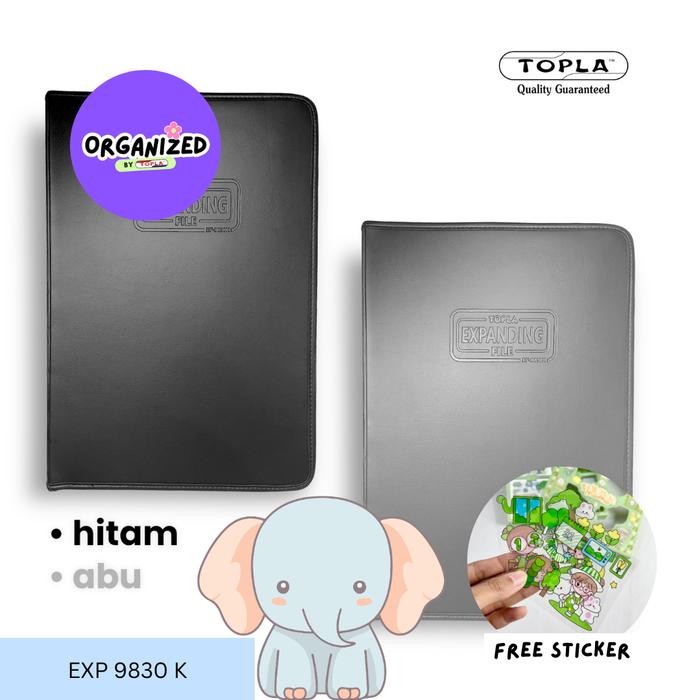 

Ready- Topla Expanding File Kulit 13 Slot F4 / Map Expanding File Kulit Folio / Map Harmonika F4 /