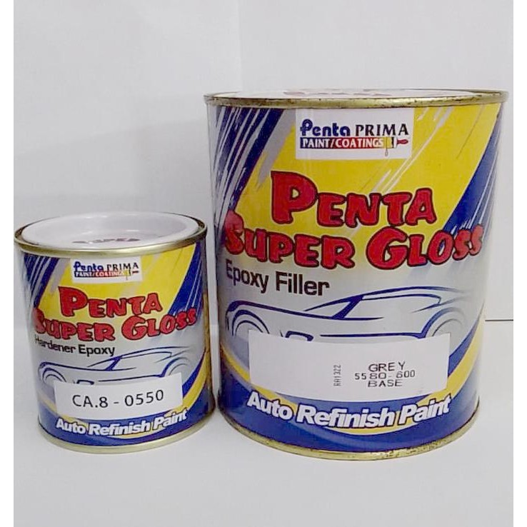Epoxy Penta Super Gloss Grey / Abu 1Kg #Gratisongkir