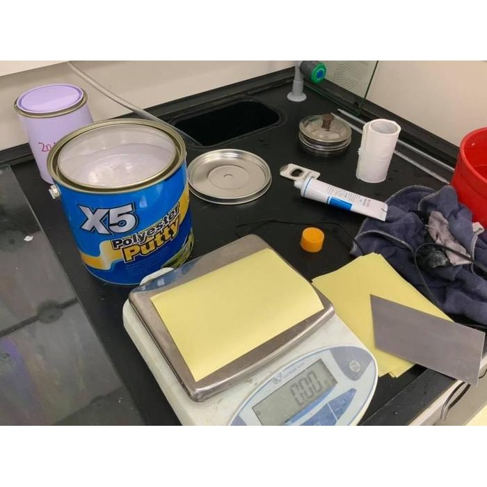 Dempul Mobil / Polyester Putty X5 Include Hardener Gallon 4.5 Kg #Gratisongkir