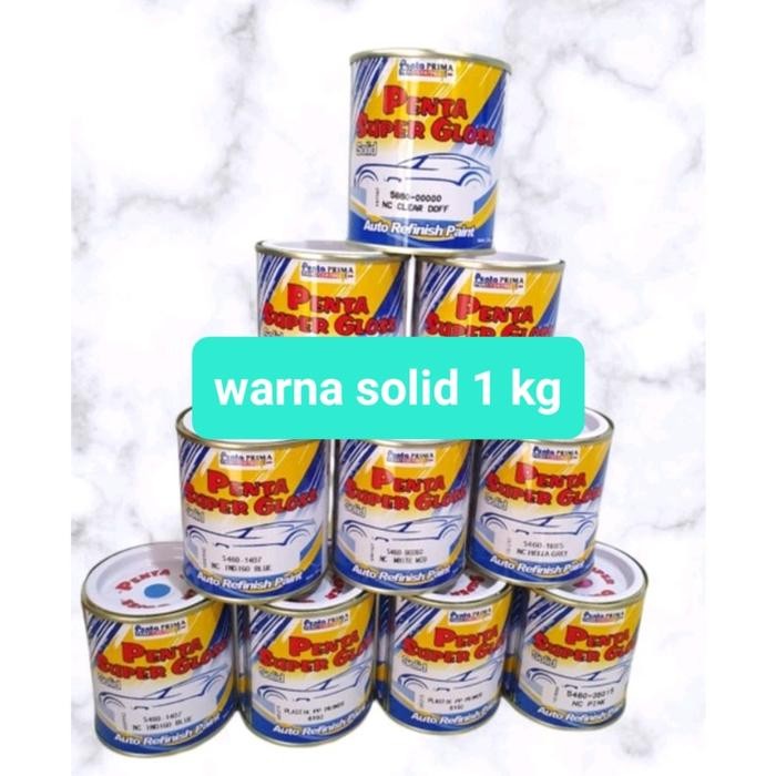 Cat Duco Penta Nc Solid Putih/Hitam/Clear/Doff/Merah/Silver/Dll- 1 Kg #Gratisongkir