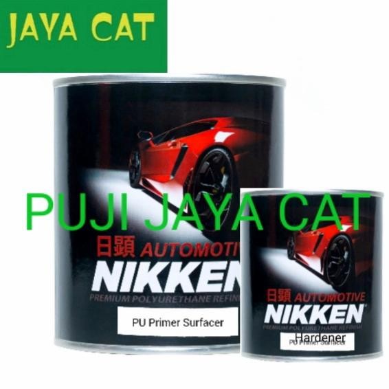 Epoxy Pu Primer Surfacer Grey Nikken Cat Dasar Duco 1Liter Set #Gratisongkir