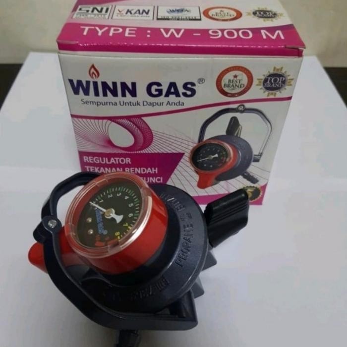 Regulator Winn Gas W-900 M 900M Meter (Pengunci Ganda Tripel Lock) Pasti Ori