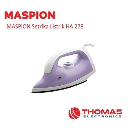 Maspion Setrika Listrik Ha 278 Gosokan Listrik Ha 278 Garansi Resmi