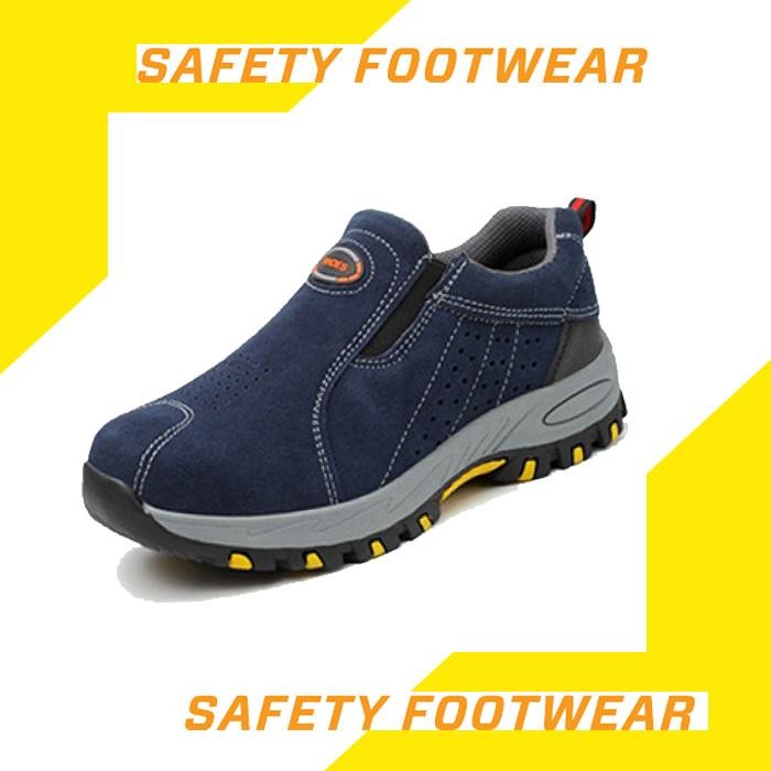 Sepatu Safety Pria Ujung Besi Original Slip On Safety Shoes Import