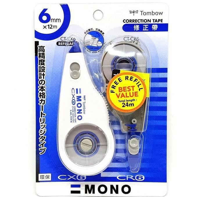 

Tombow Mono Correction Tape + Free Refill