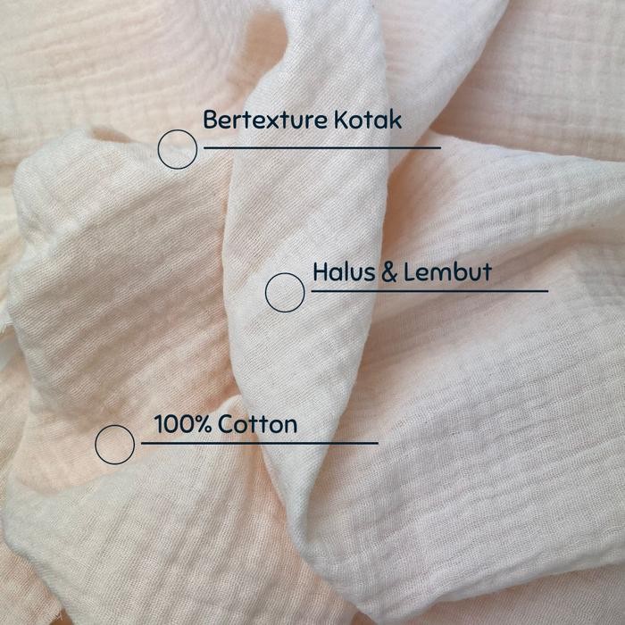 

0.5 METER KAIN KATUN MUSLIN BAHAN COTTON MUSLIN PREMIUM KODE 781