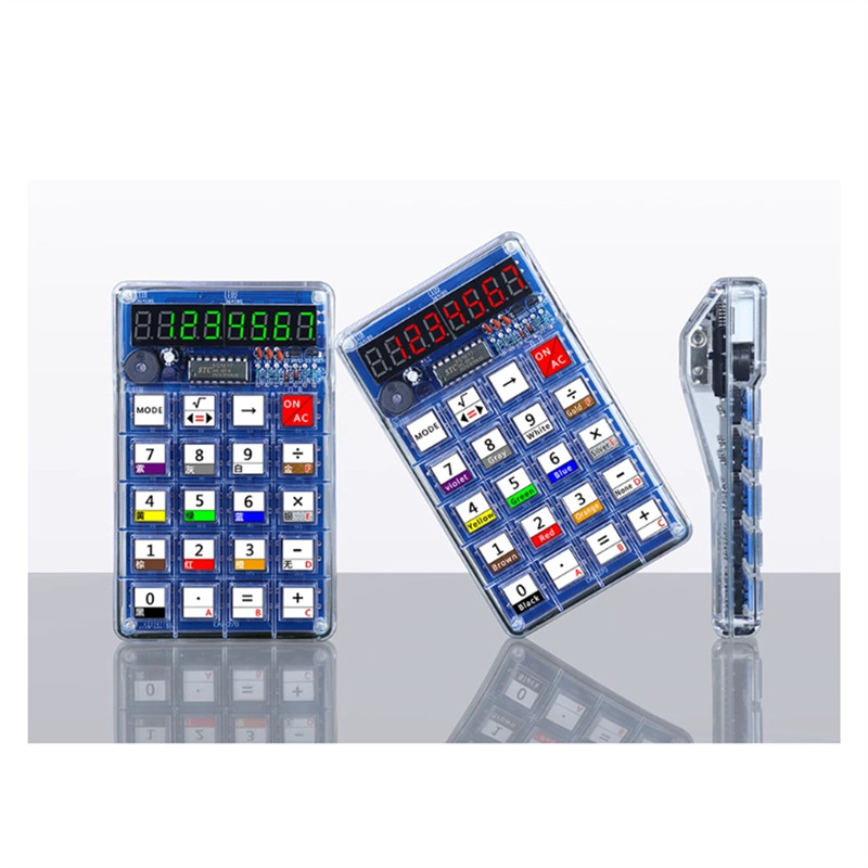 ABGN Learn Soldering With DIY LED Digital Tube Calculator Kits, Controlled By 51 Microcontroller For
