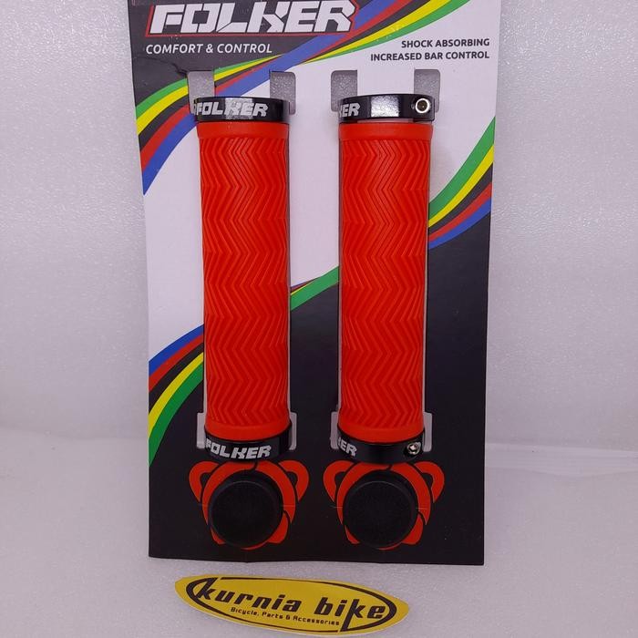 HAND GRIP FOLKER MTB SELLY SPAREPART SEPEDA TERMURAH