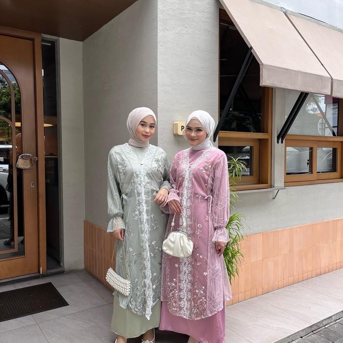 Ready- Havana Outer Dress Dress Tile Garden Outer Midi Dress Outer Dress Outer Dress Lebaran