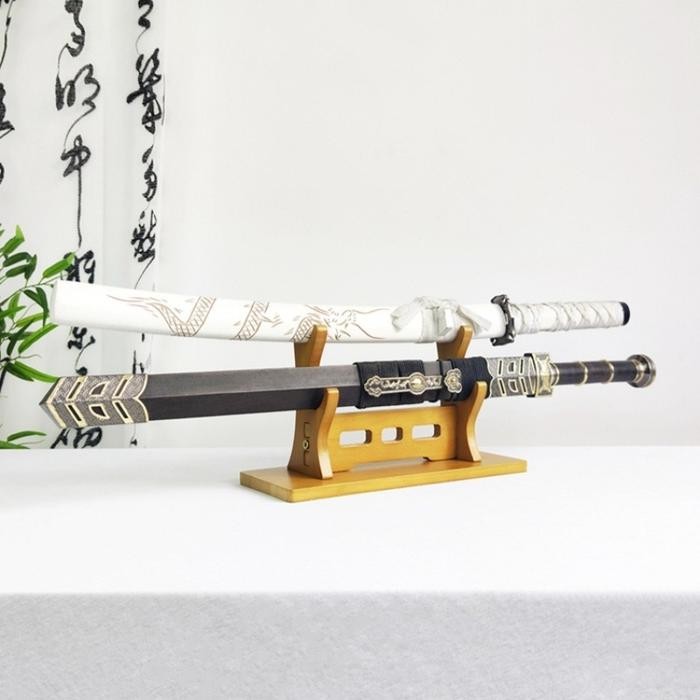 

Wooden Katana Holder Stand Sword Weapon Shelf Support for Display Demon Slayer Katana Sword Stand