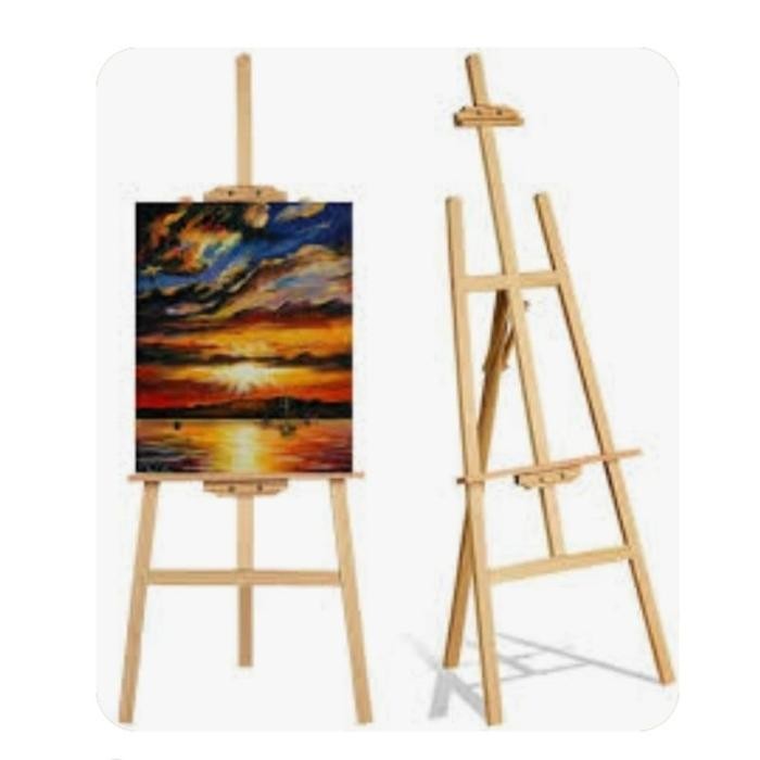 

TERBARU! Easel Wooden Canvas Lukis Frame Foto Lukisan Stand Kayu
