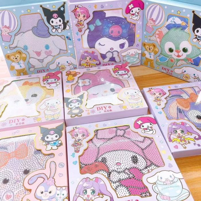 

TS01-DP01 Diamond Painting Karakter Figura Bingkai Akrilik Stiker Edukasi Kreatif Mainan Anak DIY