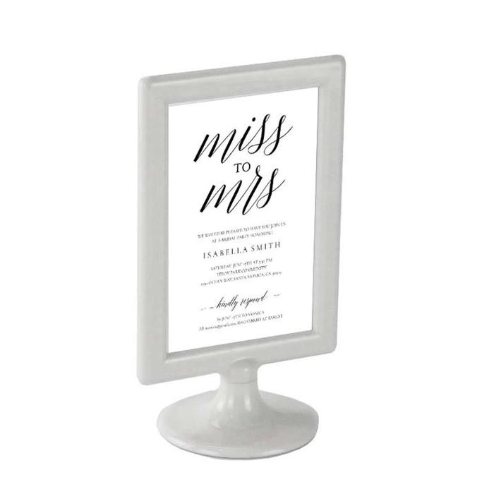 

TERLARIS! A4 20 Pcs Desk Sign Frame Plastic Photo Frame Stand Table Picture Display Stand Price Tag