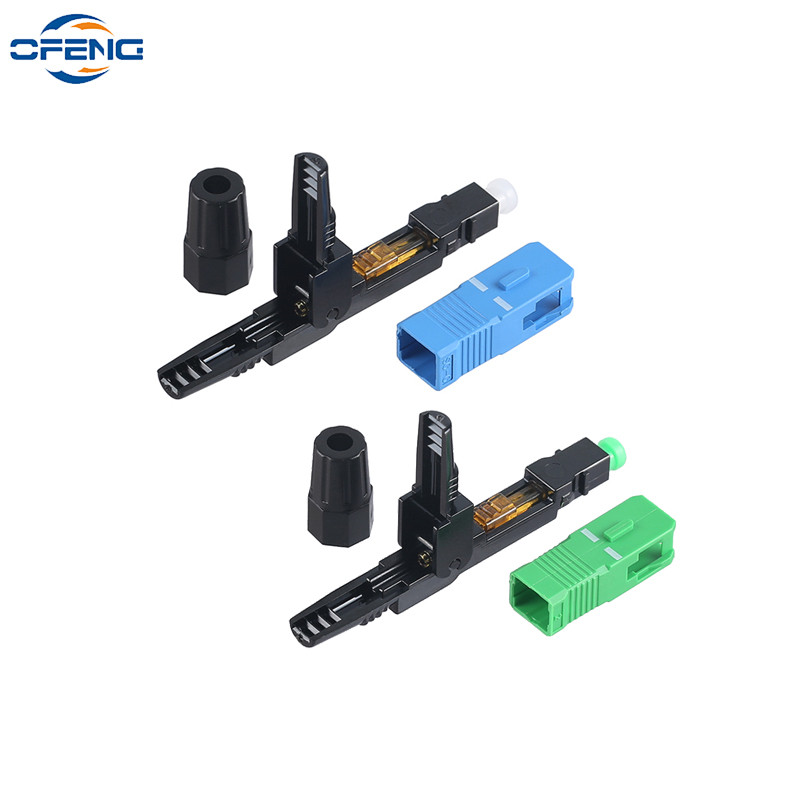 PROMO   FTTH SC APC UPC adaptor serat optik, adaptor optik tingkat telekomunikasi konektor cepat ser