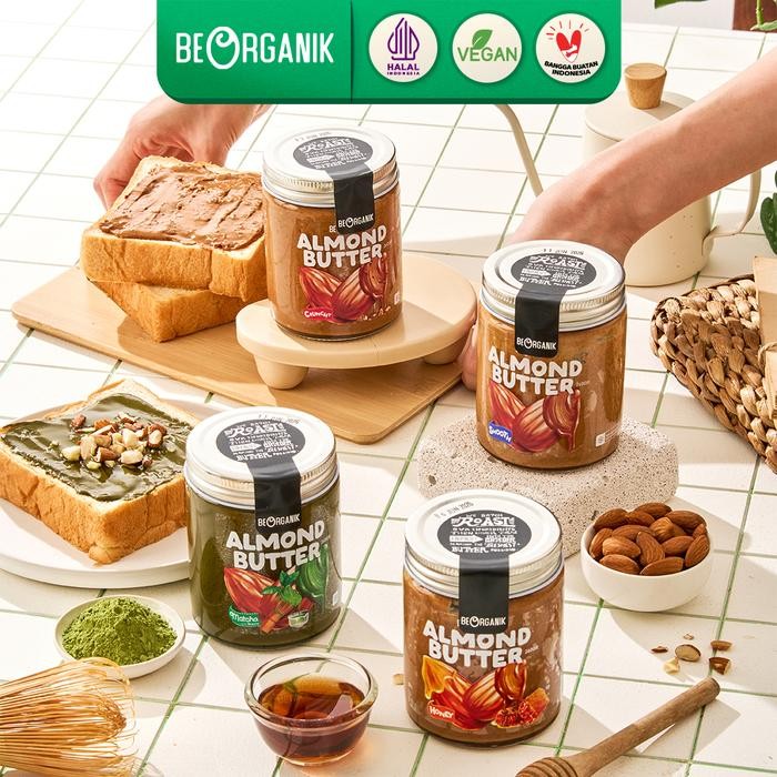 

Beorganik Roasted Almond Butter / Selai Almond 260Gr (Unsweetened, Gluten Free,Vegan)