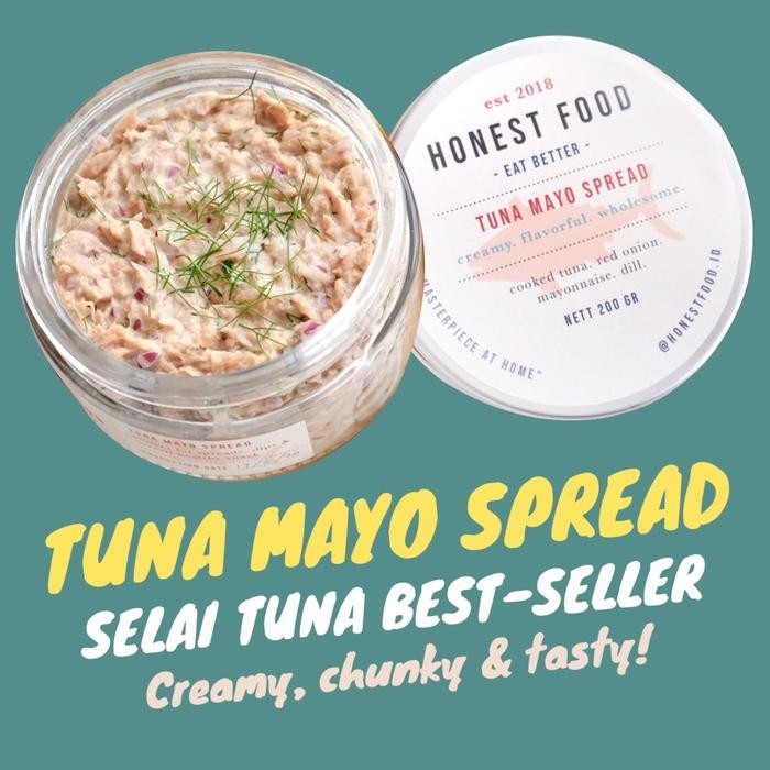 

Tuna Mayo Spread Honestfood/Selai Ikan Tuna Premium/Olesan sandwich/Olesan roti/200gr