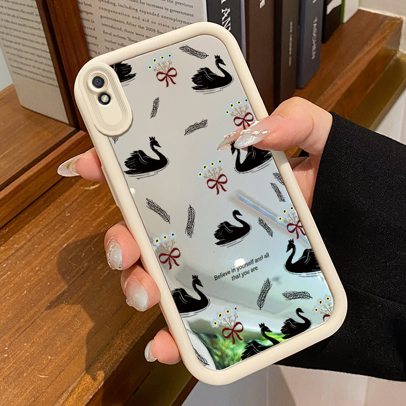 Casing Hp Xiaomi Redmi 9A Redmi 9i Redmi 9T Redmi 9 Power Case Casing Angsa Putih Kasing HP Kesing S