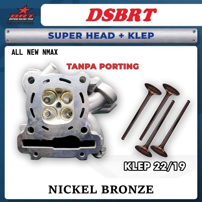 Bebas Ongkir Head BRT AEROX NEW NMAX WR 155 Vixion R15 VVA XSR Porting CNC NON PORTING WR AEROX XSR