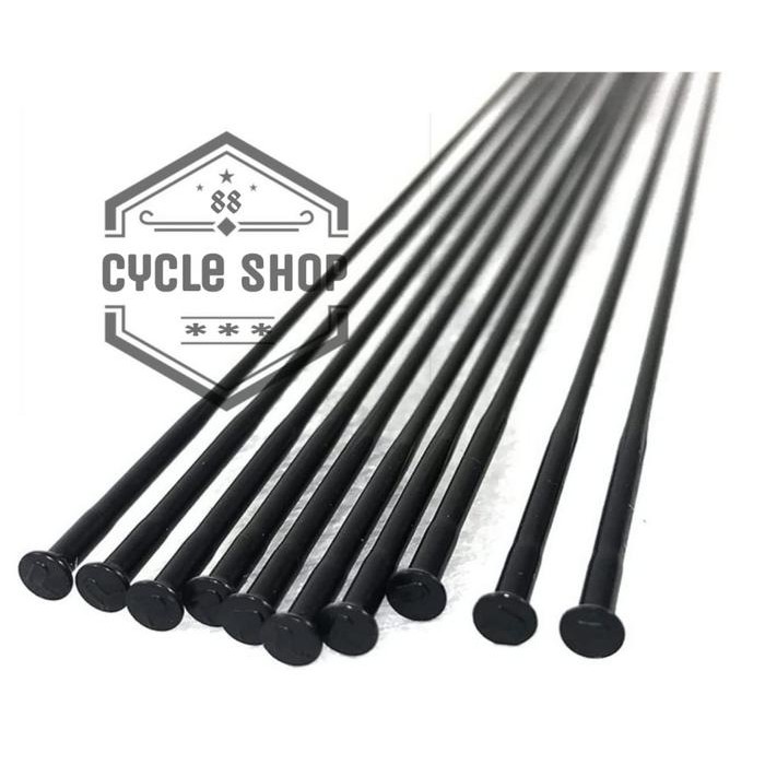 Spoke Pillar Triple Butted Straight Pull Black oxide + Nippel