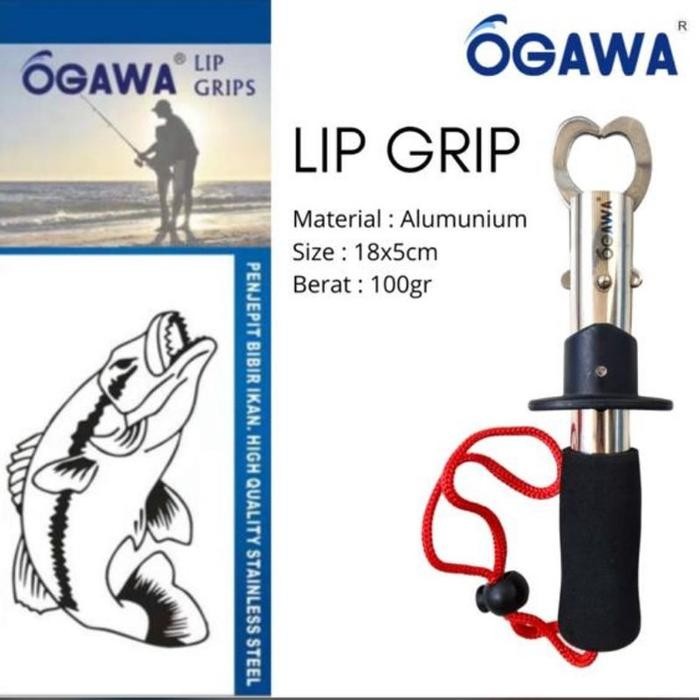 Ogawa Fishing Lip Grip Pancing Tanpa Timbangan Stainless Steel Murah Lip Grip