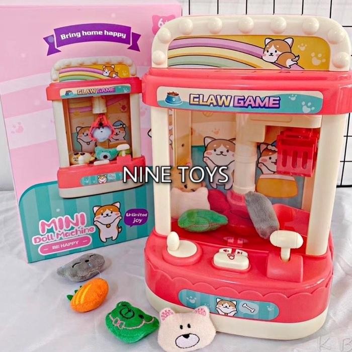 Mainan Mesin Capit Boneka Mesin Tangkap Boneka Musik Claw Game Doll