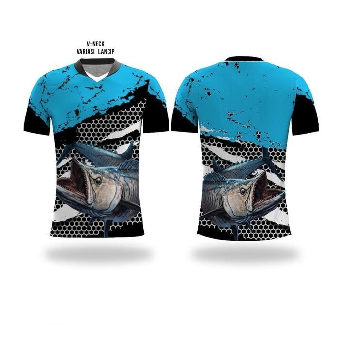 Kaos Baju jersey jersy mancing mania fishing pendek premium custom