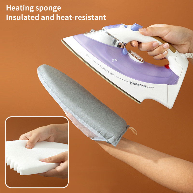 1Pc Fabric Handheld Ironing Board Ironing Board Small Home Ironing Gloves Anti Ironing Household