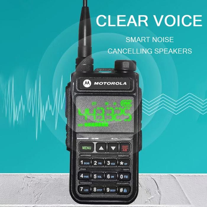 Walkie-Talkie Frekuensi Penuh Radio Dua Arah Dual Band 136-520Mhz Jarak Jauh 20Km Ht Genggam