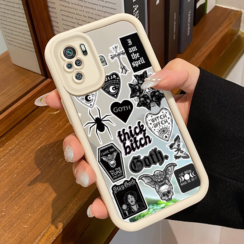 Casing Hp Untuk Xiaomi Redmi Note 10 Redmi Note 10s Redmi Note 10 Pro POCO M5s Case Cyberpunk cermin