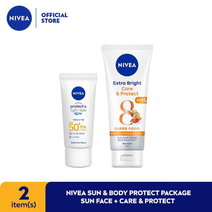 NIVEA Sun & Body Protect Package - Sun Face + Care & Protect
