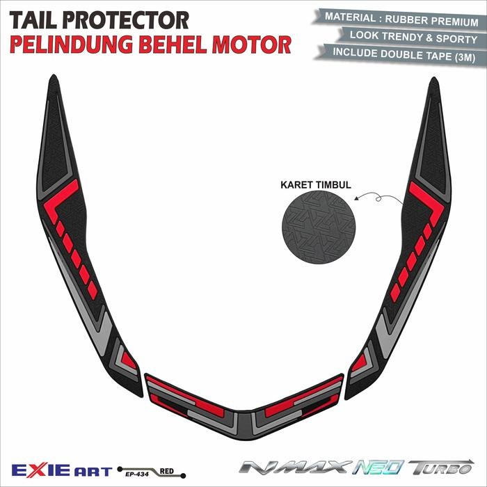 Pelindung Behel Motorcycle Body Protector Cover Nmax Neo Turbo Exie Art Karet