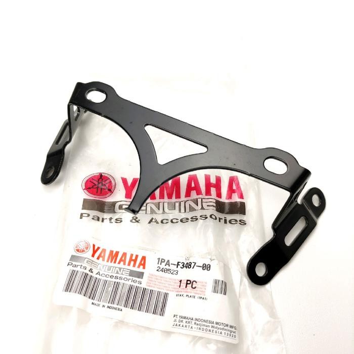 Breket Dudukan Plat Nomor Depan Vixion New Nvl 2013-2014 1Pa-F3487-00 Original Ygp Yamaha Genuine