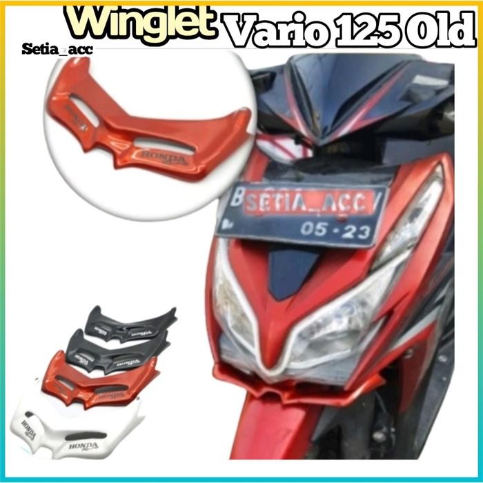 Winglet Vario 125 Old Bohlam Techno 2012 2013 2014 Merah Purih Hitam