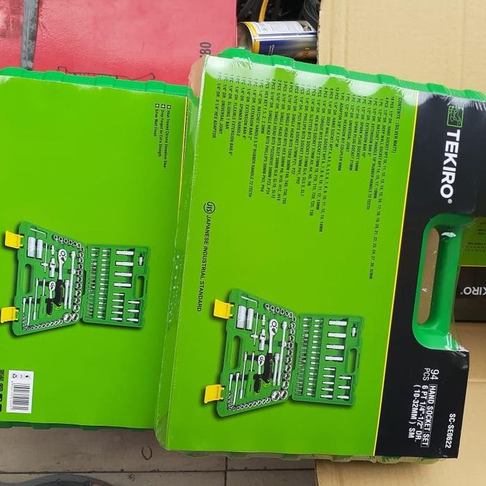 Kunci Shock Set 94pcs 1/4 inch & 1/2 inch 94 pcs TEKIRO Ori