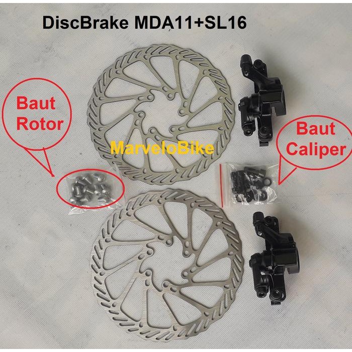 Disake Rem Disc Cakram Sepeda Lipat MTB Balap Odessy MDA11+SL16 Set