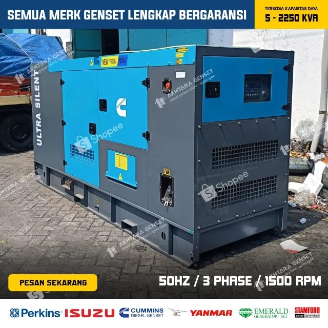 Cummins Genset 20 Kva - Silent Type