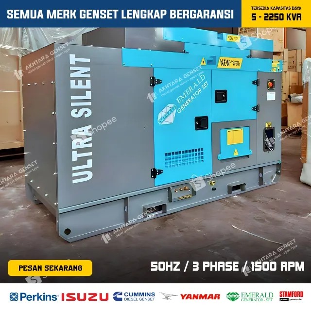 Emerald Genset 20 Kva - Silent Type